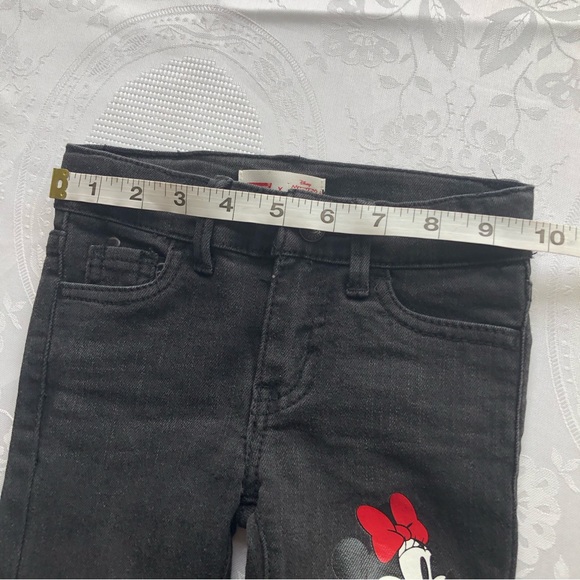 Levi’s Toddlers Black Jeans Denim Pants Girls Size 2T Disney Mickey Mouse Casual - Picture 6 of 16